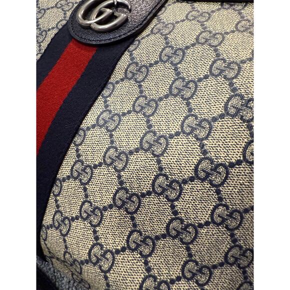 Gucci Ophidia Medium Shoulder Bag in Blue - Picture 6 of 9